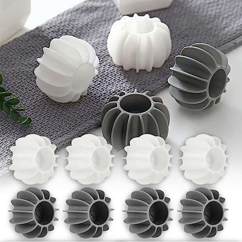 AUOCATTAIL 10Pcs Dryer Balls for Stain Removal and Anti-Tangle Washing Machine