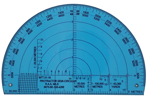 MTT PL Australian Army Protractor for Outdoor Navigation and Survival