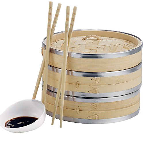 Authentic Asian Cooking at Home: VonShef Premium Bamboo Steamer