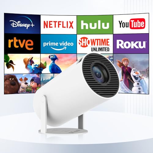 Auto Keystone Smart Projector with Android TV 11.0