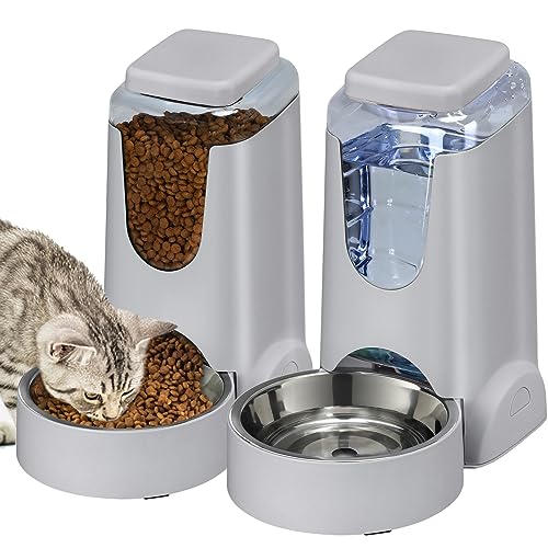 Automatic Cat Feeder and Water Dispenser Set