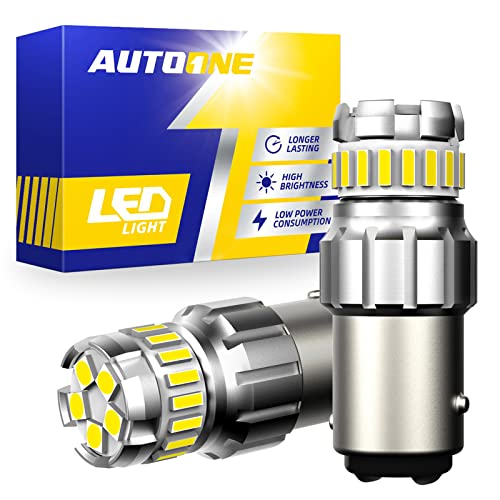 AUTOONE 1157 LED Bulb - 300% Brighter Canbus Ready Plug and Play LED Bulbs