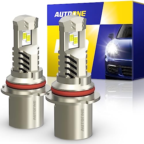 Advanced 9007/HB5 LED Headlight Bulbs White 6000K Hi/Lo Beam, 24000LM, Pack of 2