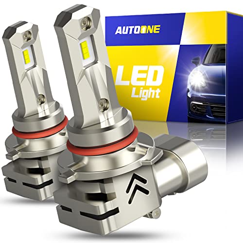 20000LM Super Bright 9005 LED Bulbs for High Beam by AUTOONE - Pack of 2