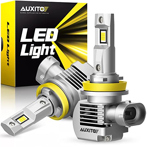 AUXITO H11 LED Bulbs, 20000LM 100W, 6000K Cool White, Pack of 2
