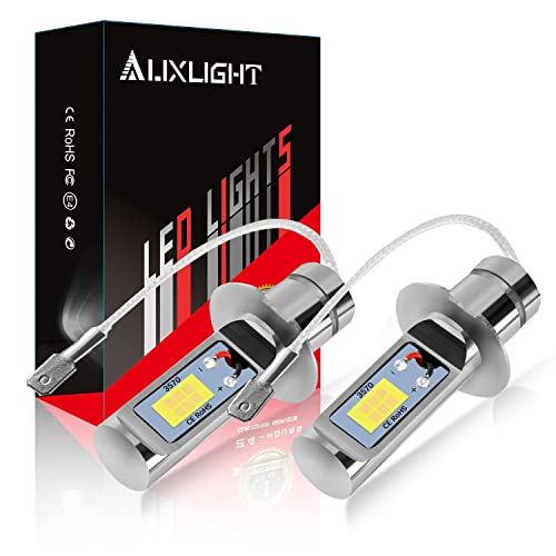 AUXLIGHT H3 LED Fog Light DRL Bulbs, 3000 Lumens Xenon White
