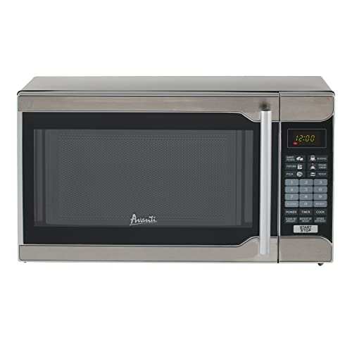 Avanti MO7103SST Microwave Oven 0.7 Cu. Ft. Black/Stainless Steel