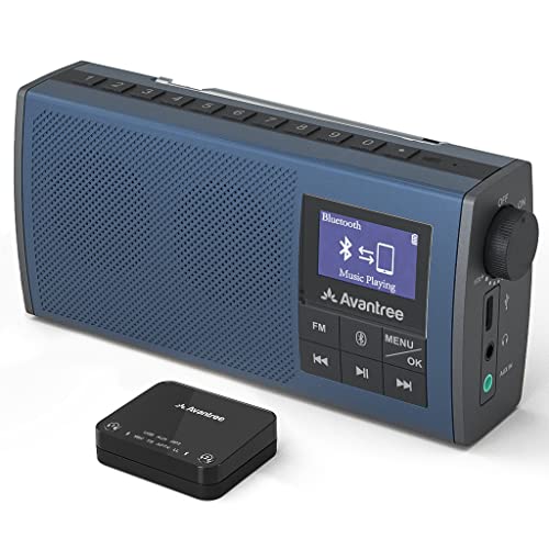 Avantree Audikast 4860 - FM Radio & Wireless Portable TV Speaker 2-in-1
