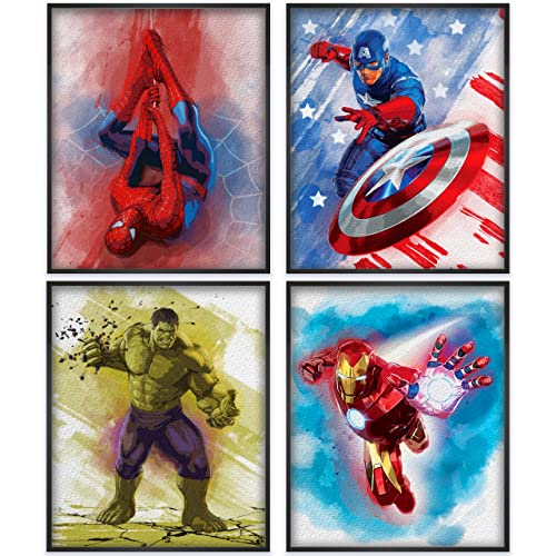 Avengers Superhero Marvel Posters for Boys Room Decor