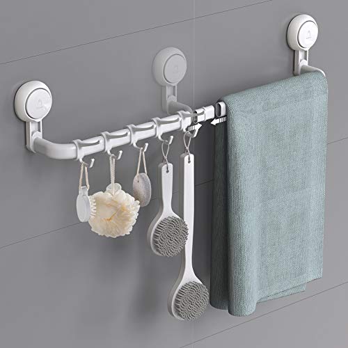 Avolare Adjustable Towel Bar with Sliding Hooks