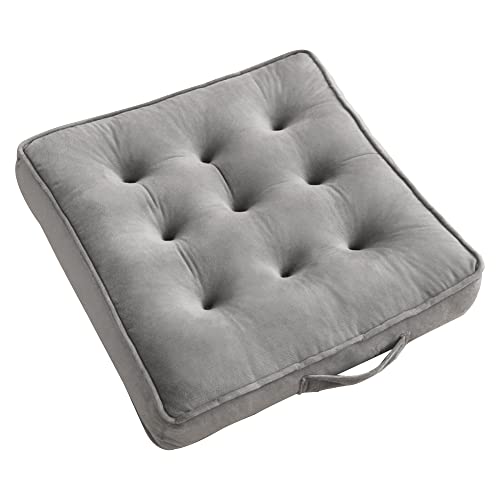AS AWESLING 20x20 Floor Pillow for Seating, Living Room, Yoga - Grey