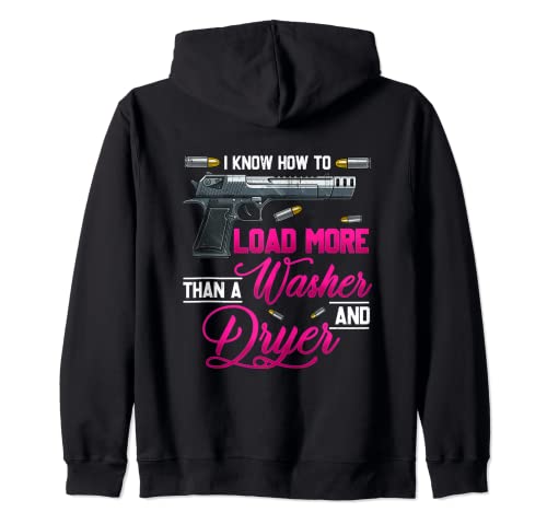 Awesome Gun Lover Zip Hoodie for Skilled Women