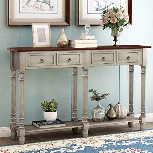 AWQM Console Table with Drawers