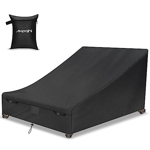 AXPQHL Waterproof Double Chaise Lounge Cover