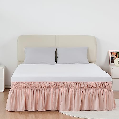 Simple&Opulence 100% Belgian Linen Bed Skirt with Classic 14 inch Tailored  Drop Dust Ruffle, Easy Fit Breathable Premium Natural Flax- Pleated Linen