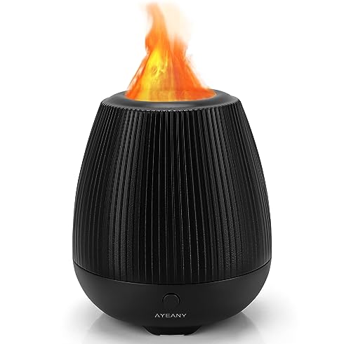 AYEANY Flame Diffuser with Flame Effect and Essential Oil Diffusion