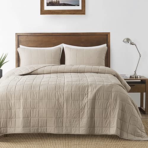 B2EVER Beige Quilt Twin Size Bedding Sets