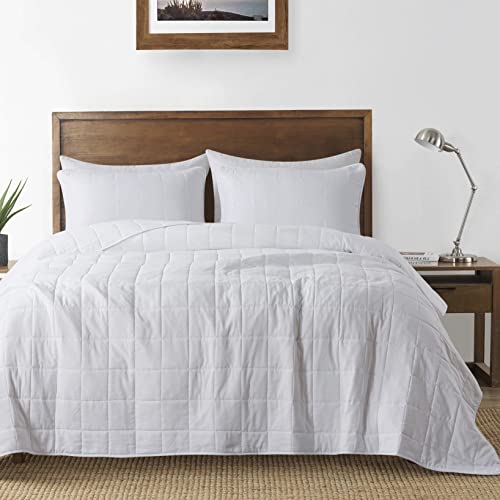 B2EVER White Quilt King Size Bedding Sets