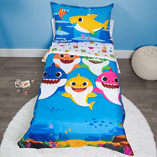 Baby Shark 4 Piece Toddler Bedding Set