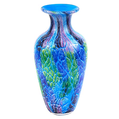 Badash Firestorm Murano-Style Art Glass Vase