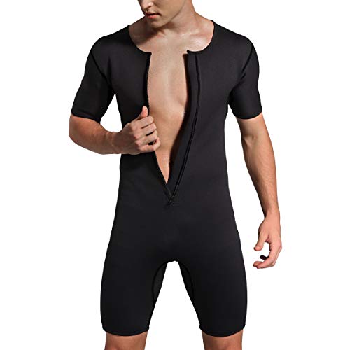 Men's Neoprene Waist Trainer Sauna Suit for Gym Fitness