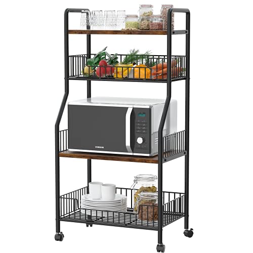 Baker's Rack Microwave Stand Cart