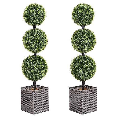 Ball Topiary Boxwood Artificial Tree Set