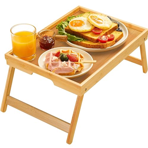 Portable Bamboo Bed Tray for Eating and Working by Pipishell