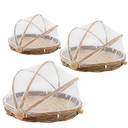 Bamboo Food Serving Tent Basket