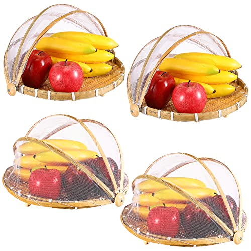 Bamboo Food Serving Tent Basket