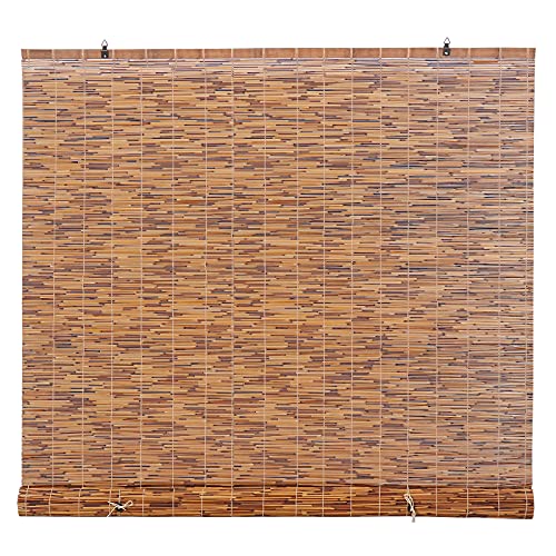 Bamboo Reed Roll-Up Blind Shades for Windows