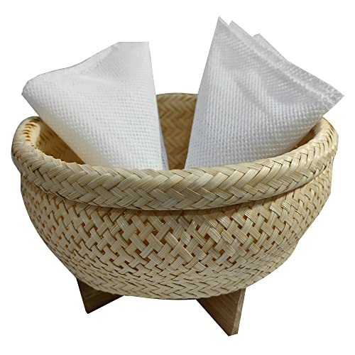 Bamboo Rice Steamer Basket Cooker Thai Asian Food