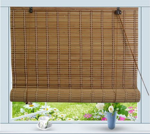 Bamboo Roll Up Window Blind Sun Shade W60 x H72
