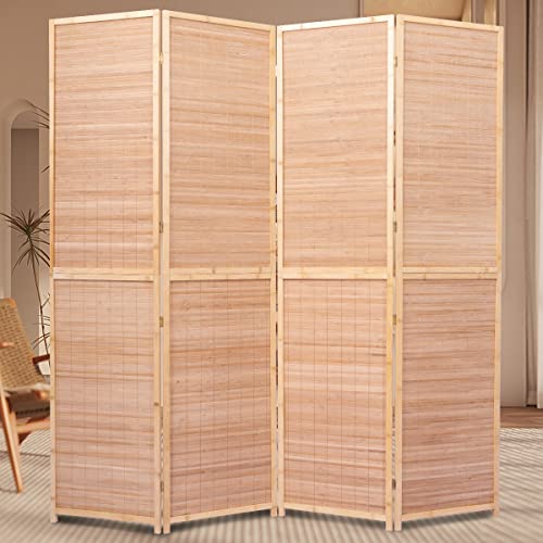 Bamboo Room Divider: Portable Privacy Screen with Elegant Design
