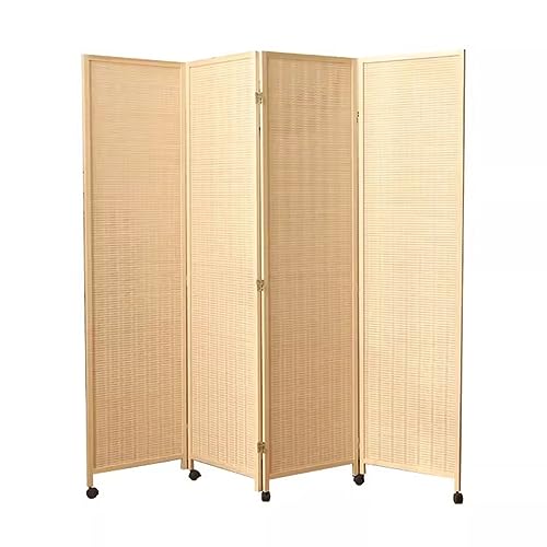 Bamboo Room Divider with Folding Panels