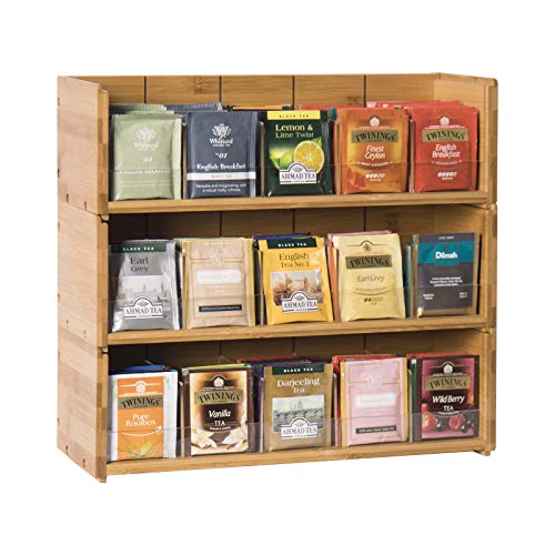 Bamboo Tea Bag Organizer Storage Box