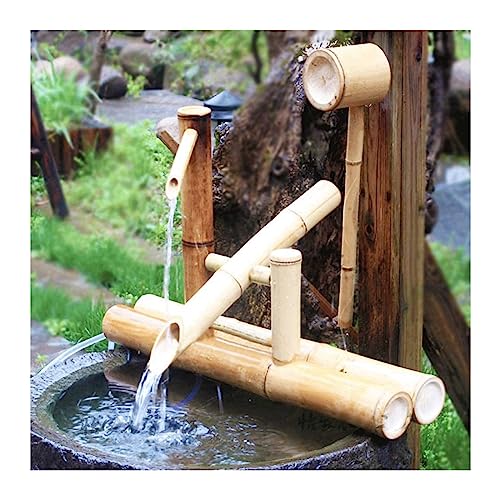 Sanyi Bamboo Water Fountain Kit: DIY Indoor/Outdoor Zen Garden Features