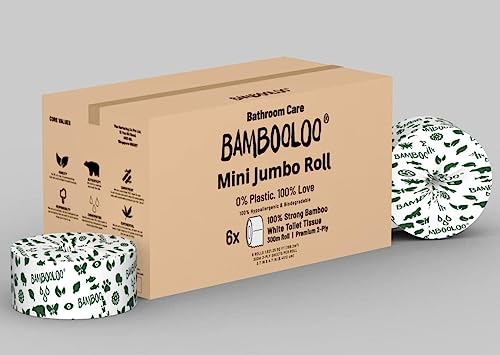 Bambooloo Eco-Friendly Bamboo Toilet Paper - Commercial Bulk Rolls