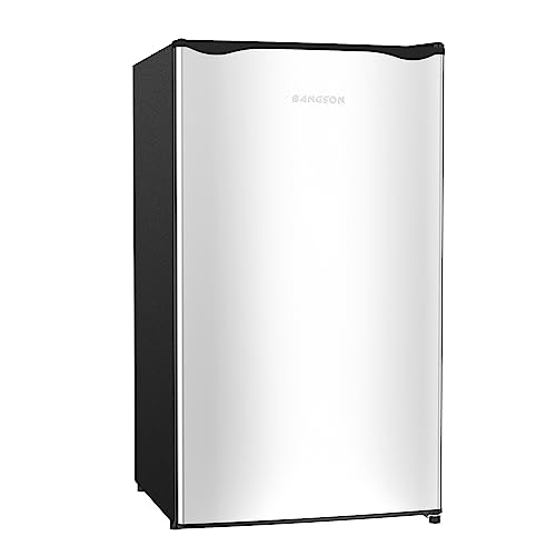BANGSON Small Refrigerator with Freezer, 4.0 Cu.Ft, Small Fridge