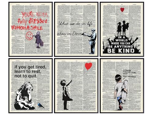 Banksy Inspirational Quotes Art Set