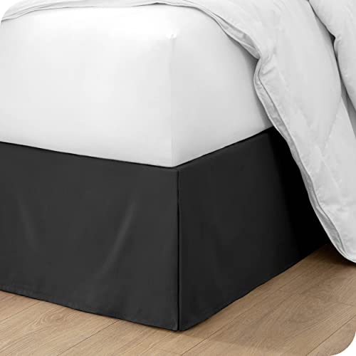 Bare Home Pleated Queen Bed Skirt - 15-Inch Tailored Drop