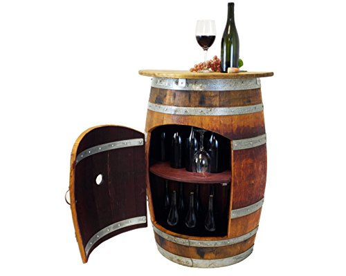 Barrel Wine Rack Bar - Central Coast Wine Barrel Furniture