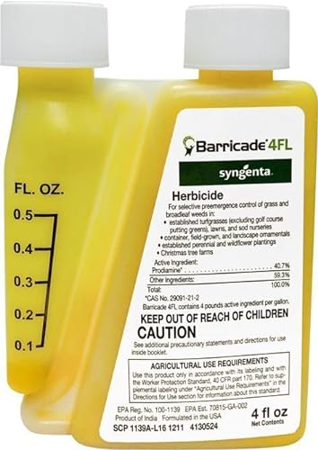 Barricade 4FL Herbicide Concentrate - Preemergent Weed Control