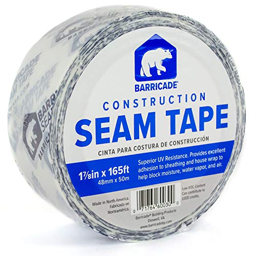 Barricade Construction Seam Tape - House Wrap Installation