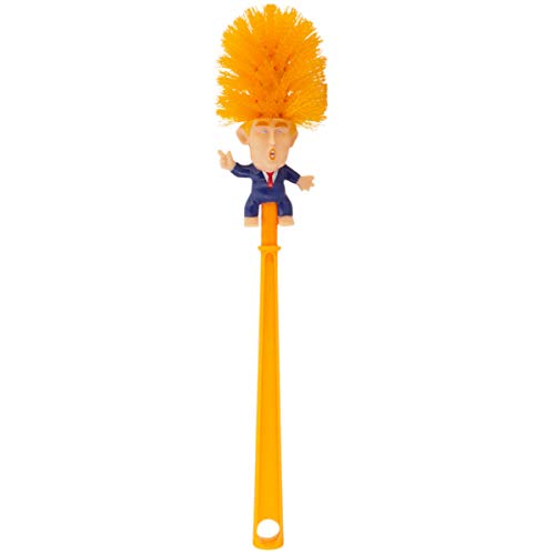 Barry-Owen Co. Donald Trump Toilet Brush Bathroom Cleaner Gag Gifts for Adults Trump Toilet Bowl Brush