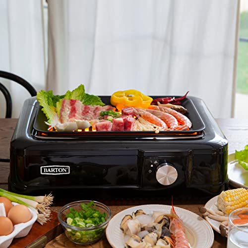 Chefman Electric Smokeless Indoor Grill w/Non-Stick Cooking Surface &  Adjustable Temperature Knob from Warm to Sear for Customized BBQing,  Dishwasher