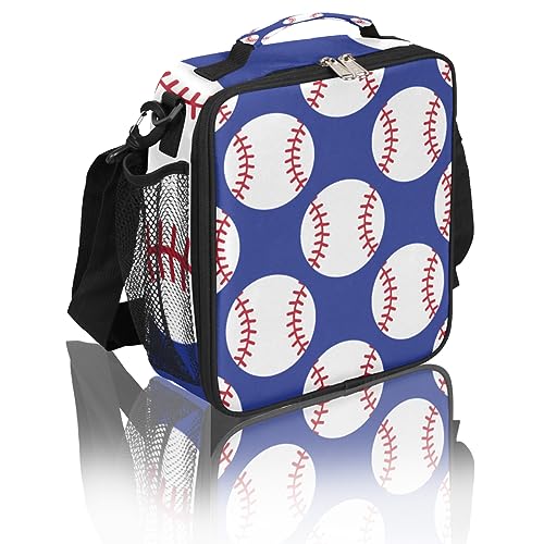 Baseball Lunch Bag for Kids - Insulated Reusable Lunch Tote