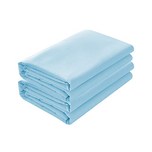 Breathable Flat Sheets 2-Pack, King/Cal King, Light Blue