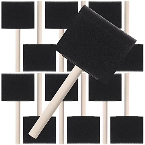 Artlicious Foam Brush Set - Pack of 20 Disposable, 2-inch Sponge Paint  Brushes for Acrylic Painting, Staining, Varnishes & DIY Craft Projects -  Art