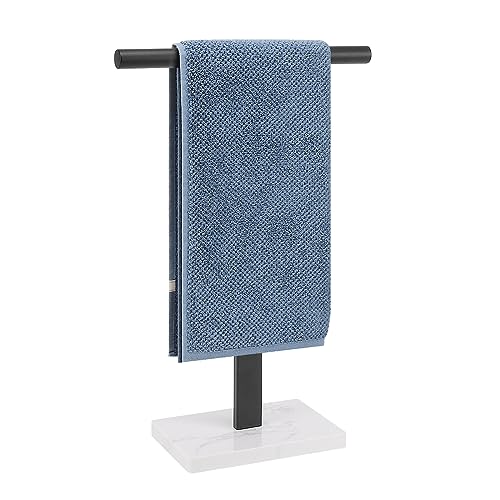 BathAce Hand Towel Stand with Marble Base